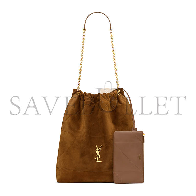 Y*L jamie large pochon in suede 8283501u8p72916 (34*41*5cm)